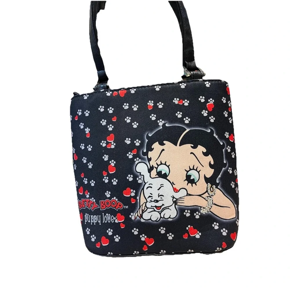 Vintage 2003 Betty Boop Puppy Love Handbag Purse Fleischer Studios Y2K